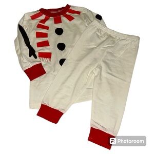 🎀 3/$20 Fancyinn snowman pajama set infant size 100